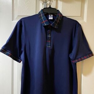 Dri-Fit Performance Navy Polo Shirt-Unisex/School Uniform Plaid-Made in USA
